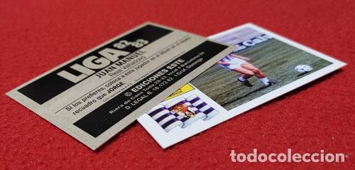 Cromos de f&uacute;tbol: Juan Manuel Real Valladolid custom 82-83