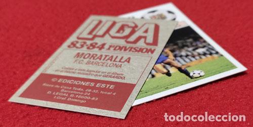 Cromos de f&uacute;tbol: Moratalla F.C. Barcelona custom 83-84
