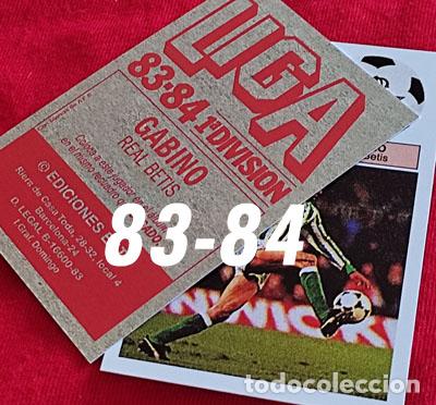 Cromos de f&uacute;tbol: Gabino Real Betis custom 83-84
