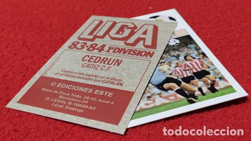Cromos de f&uacute;tbol: Cedrun Cadiz C.F. custom 83-84