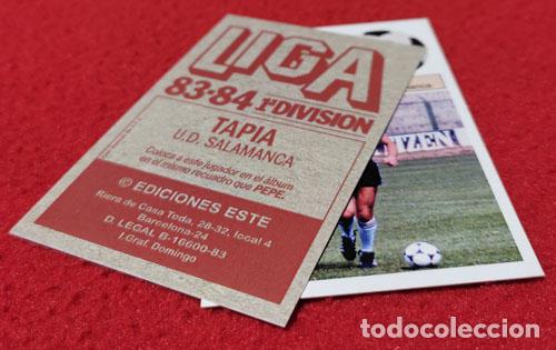 Cromos de f&uacute;tbol: Tapia U.D. Salamanca custom 83-84