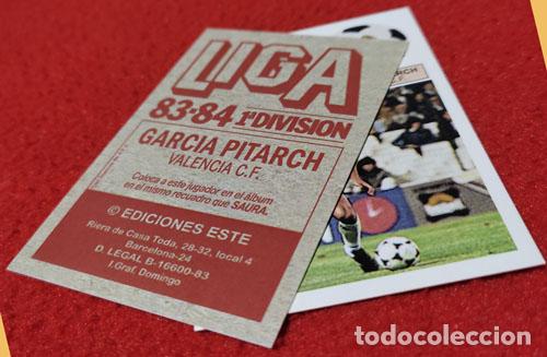 Cromos de f&uacute;tbol: Garcia Pitarch Valencia C.F. custom 83-84