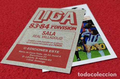 Cromos de f&uacute;tbol: Sala Real Valladolid custom 83-84