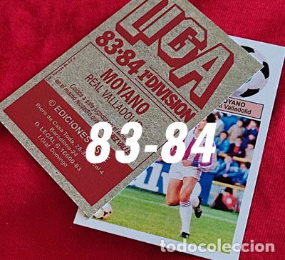 Cromos de f&uacute;tbol: Moyano Real Valladolid custom 83-84