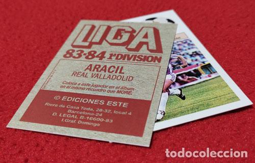 Cromos de f&uacute;tbol: Aracil Real Valladolid custom 83-84