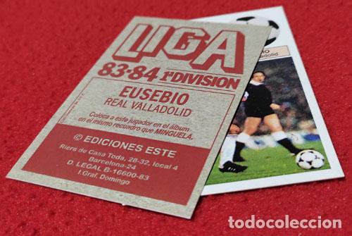 Cromos de f&uacute;tbol: Eusebio Real Valladolid custom 83-84