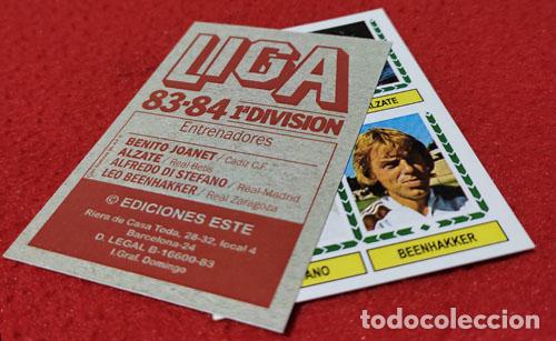 Cromos de f&uacute;tbol: Benito Joanet Entrenadores custom 83-84