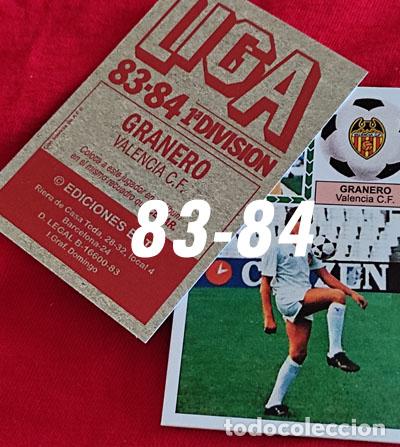 Cromos de f&uacute;tbol: Granero Valencia C.F. custom 83-84 Version Corregida Bonus