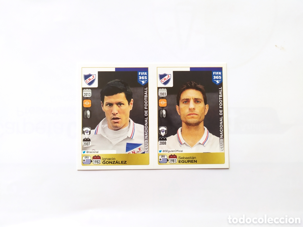 Cromos de f&uacute;tbol: FIFA 365 2015 2016 15 16 panini Gonz&aacute;lez Eguren n&ordm; 813 y 814 Nacional sticker