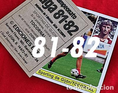 Cromos de f&uacute;tbol: Tocornal Sporting Gijon custom 81-82