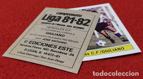 Cromos de f&uacute;tbol: Giuliano Hercules C.F. custom 81-82