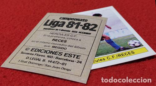 Football Stickers: Reces Hercules C.F. custom 81-82