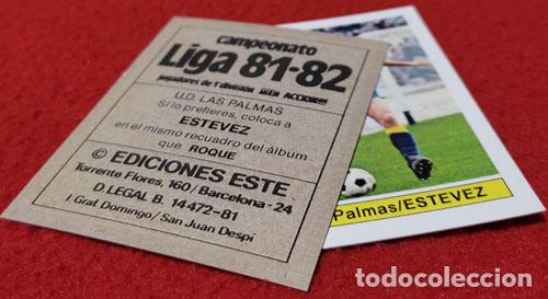 Cromos de f&uacute;tbol: Estevez U.D. Las Palmas custom 81-82