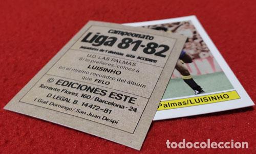 Cromos de f&uacute;tbol: Luisinho U.D. Las Palmas custom 81-82