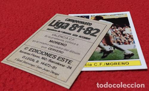 Cromos de f&uacute;tbol: Moreno Valencia C.F. custom 81-82