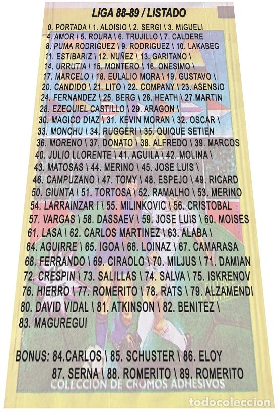 Cromos de f&uacute;tbol: 93 Cartoncitos custom 88-89 - Foto 2