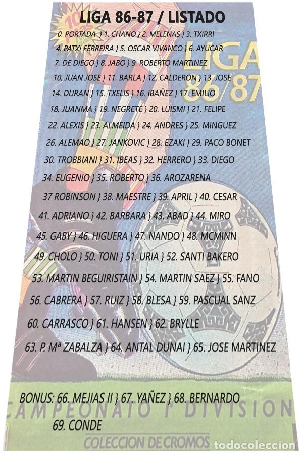 Cromos de f&uacute;tbol: 71 Cartoncitos custom 86-87 - Foto 2