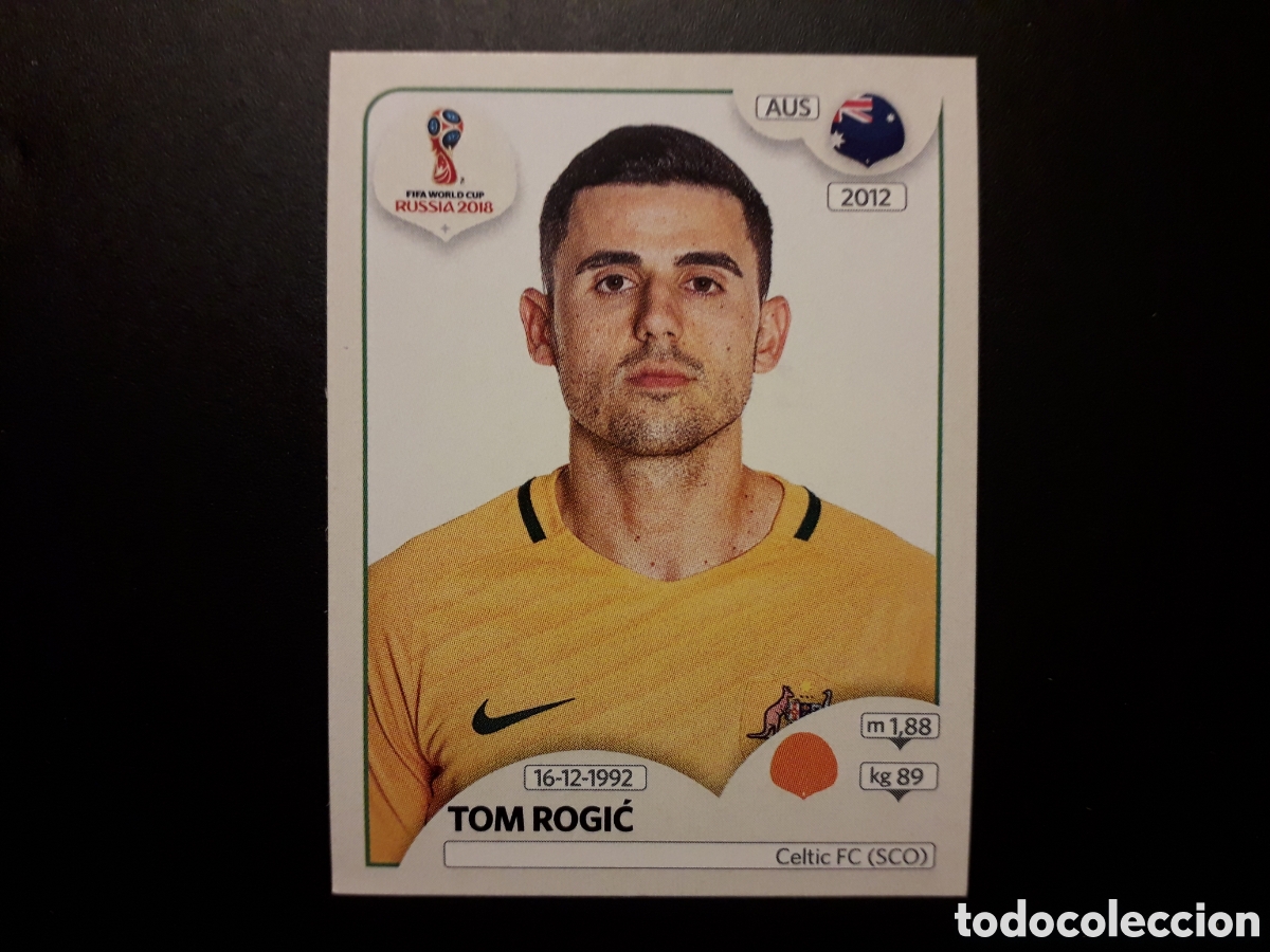 Fu&szlig;ball-Sticker: TOM ROGIĆ AUSTRALIA MUNDIAL F&Uacute;TBOL RUSIA RUSSIA 2018 N&deg; 227 PANINI SIN PEGAR PEDIDO M&Iacute;NIMO 3&euro;
