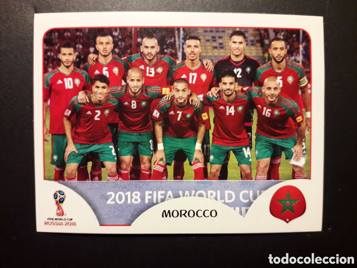Fu&szlig;ball-Sticker: EQUIPO MARRUECOS MUNDIAL F&Uacute;TBOL RUSIA RUSSIA 2018 N&deg; 153 PANINI SIN PEGAR PEDIDO M&Iacute;NIMO 3&euro;