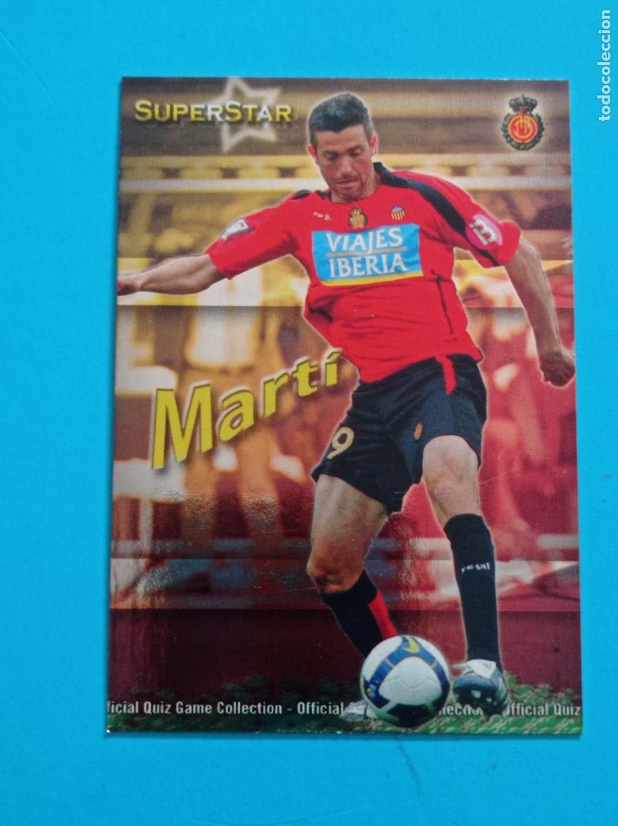 Figurine di Calcio: 239 MART&Iacute; SUPERSTAR. BRILLO LISO. REAL MALLORCA. LAS FICHAS DE LA LIGA 2010. MUNDICROMO