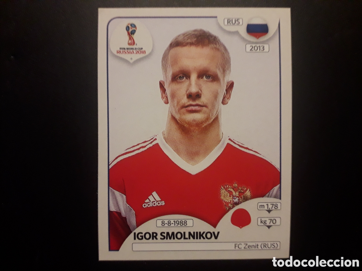 Cartes &agrave; collectionner de Football: SMOLINIKOV RUSIA MUNDIAL F&Uacute;TBOL RUSIA RUSSIA 2018 N&deg; 35 PANINI SIN PEGAR PEDIDO M&Iacute;NIMO 3&euro;