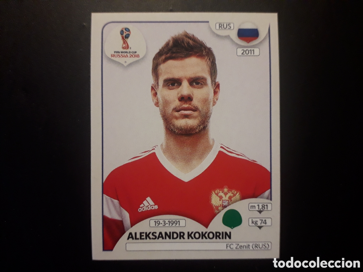 Fu&szlig;ball-Sticker: KOKORIN RUSIA MUNDIAL F&Uacute;TBOL RUSIA RUSSIA 2018 N&deg; 51 PANINI SIN PEGAR PEDIDO M&Iacute;NIMO 3&euro;