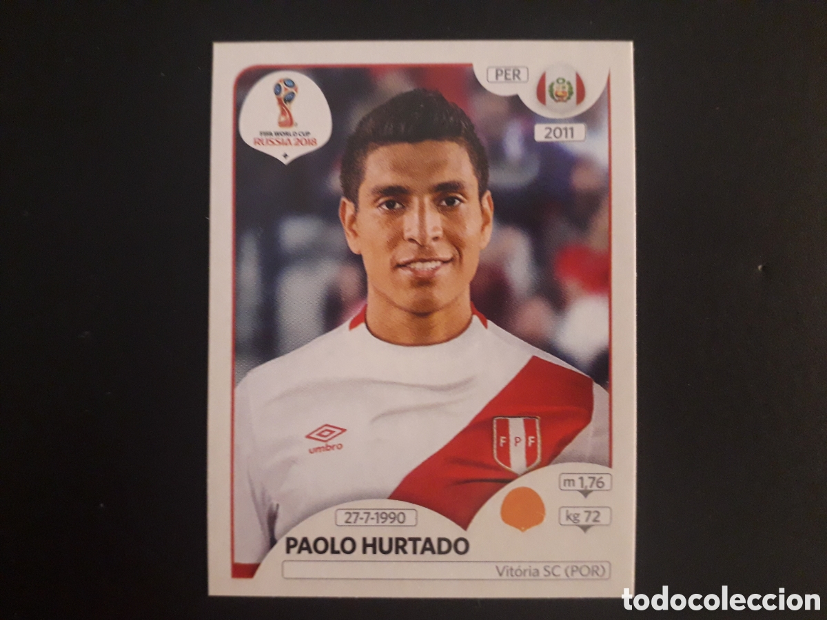 Cromos de F&uacute;tbol: PAOLO HURTADO PER&Uacute; MUNDIAL F&Uacute;TBOL RUSIA RUSSIA 2018 N&deg; 247 PANINI SIN PEGAR PEDIDO M&Iacute;NIMO 3&euro;