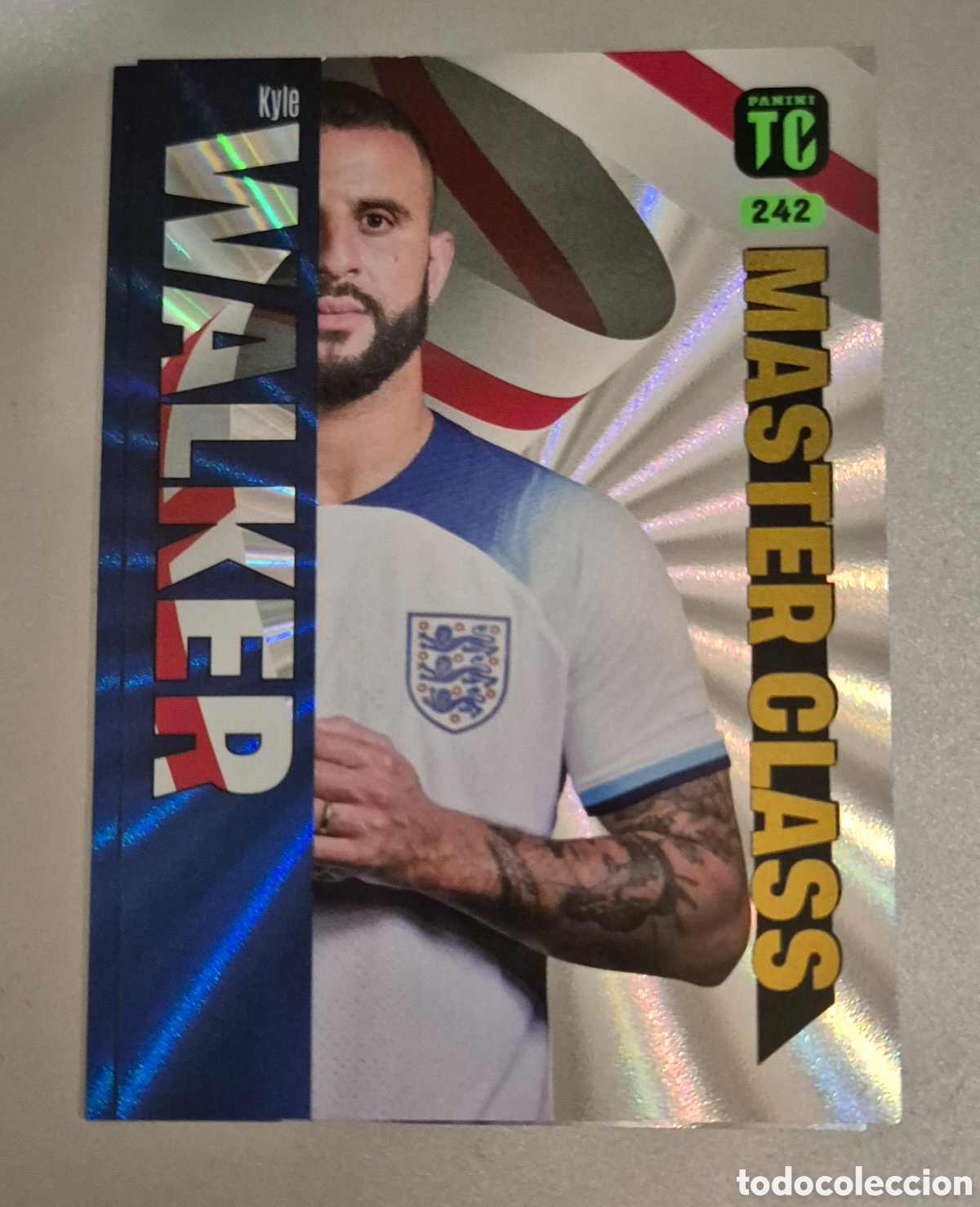 Cromos de f&uacute;tbol: 242 Walker Inglaterra m&aacute;ster class top class 24 - Foto 1