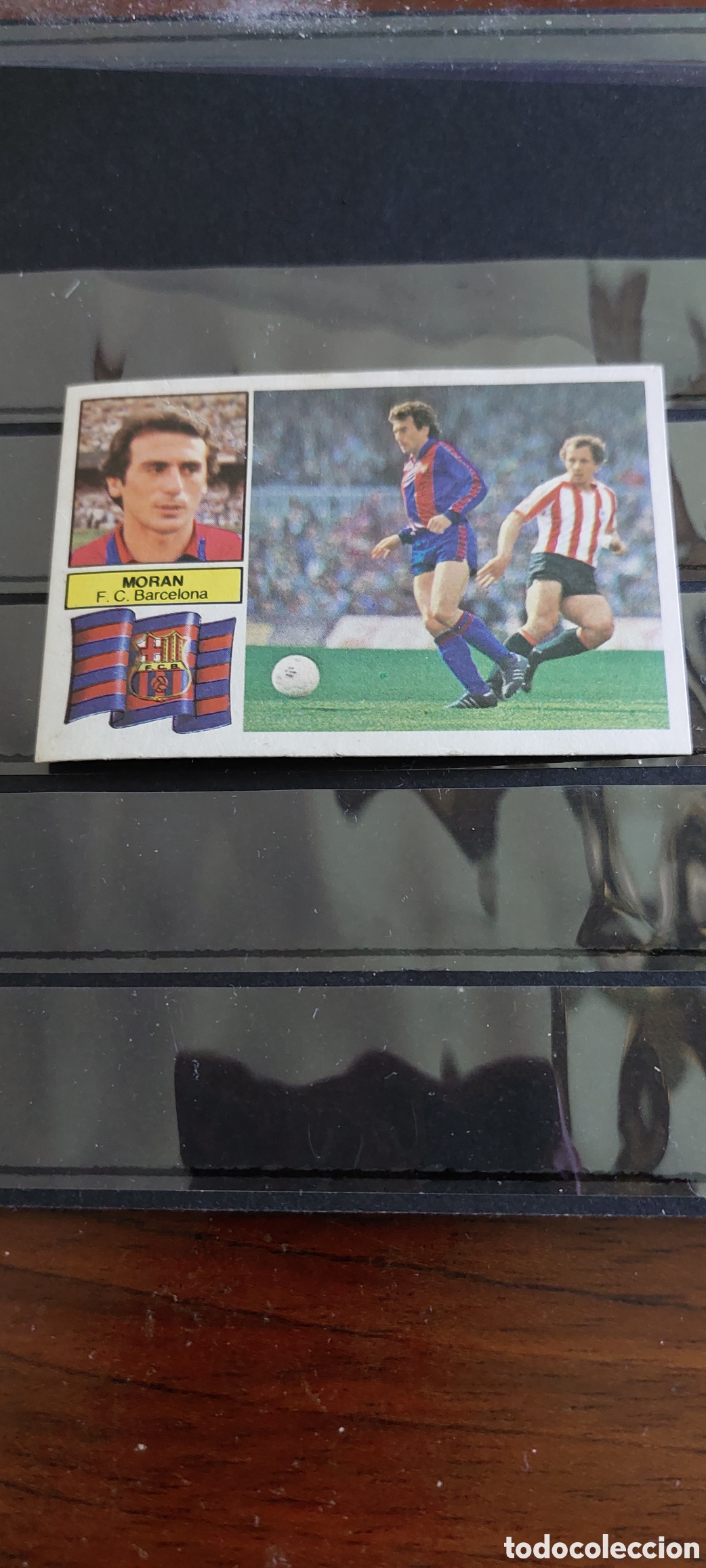 Cromos de f&uacute;tbol: Moran barcelona 82/83 cromo - Foto 1