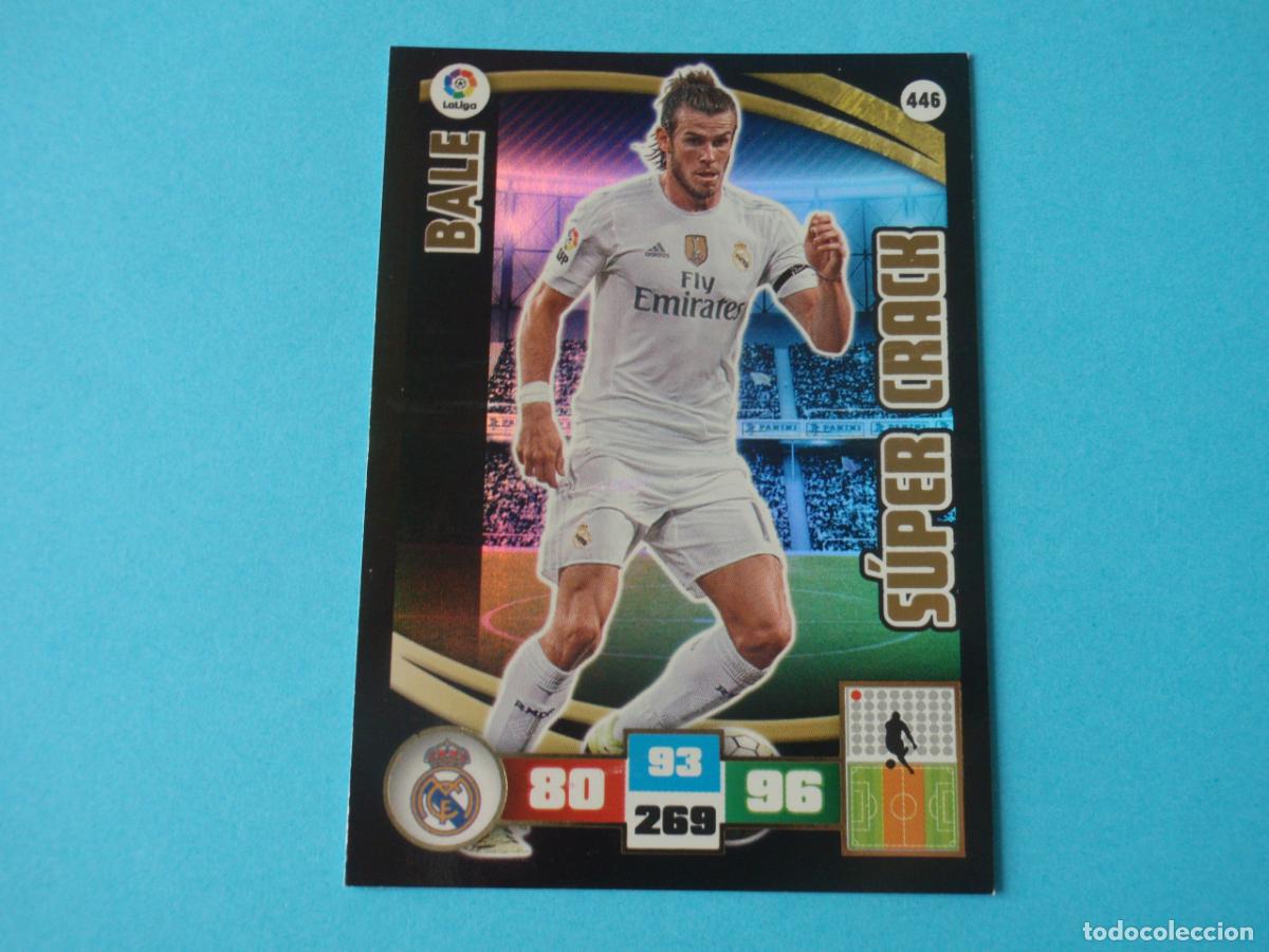 Fu&szlig;ball-Sticker: Cromo ficha futbol n&ordm; 446 BALE S&Uacute;PER CRACK. Trading card Adrenalyn XL 2015 2016 de Panini 15 16