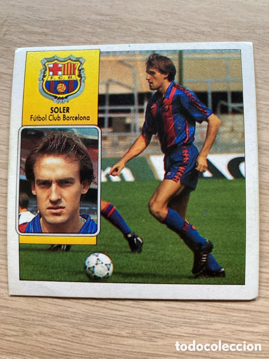 Cromos de F&uacute;tbol: SOLER COLOCA BARCELONA ESTE 1992 1993 92 93 NUNCA PEGADO SIN PEGAR