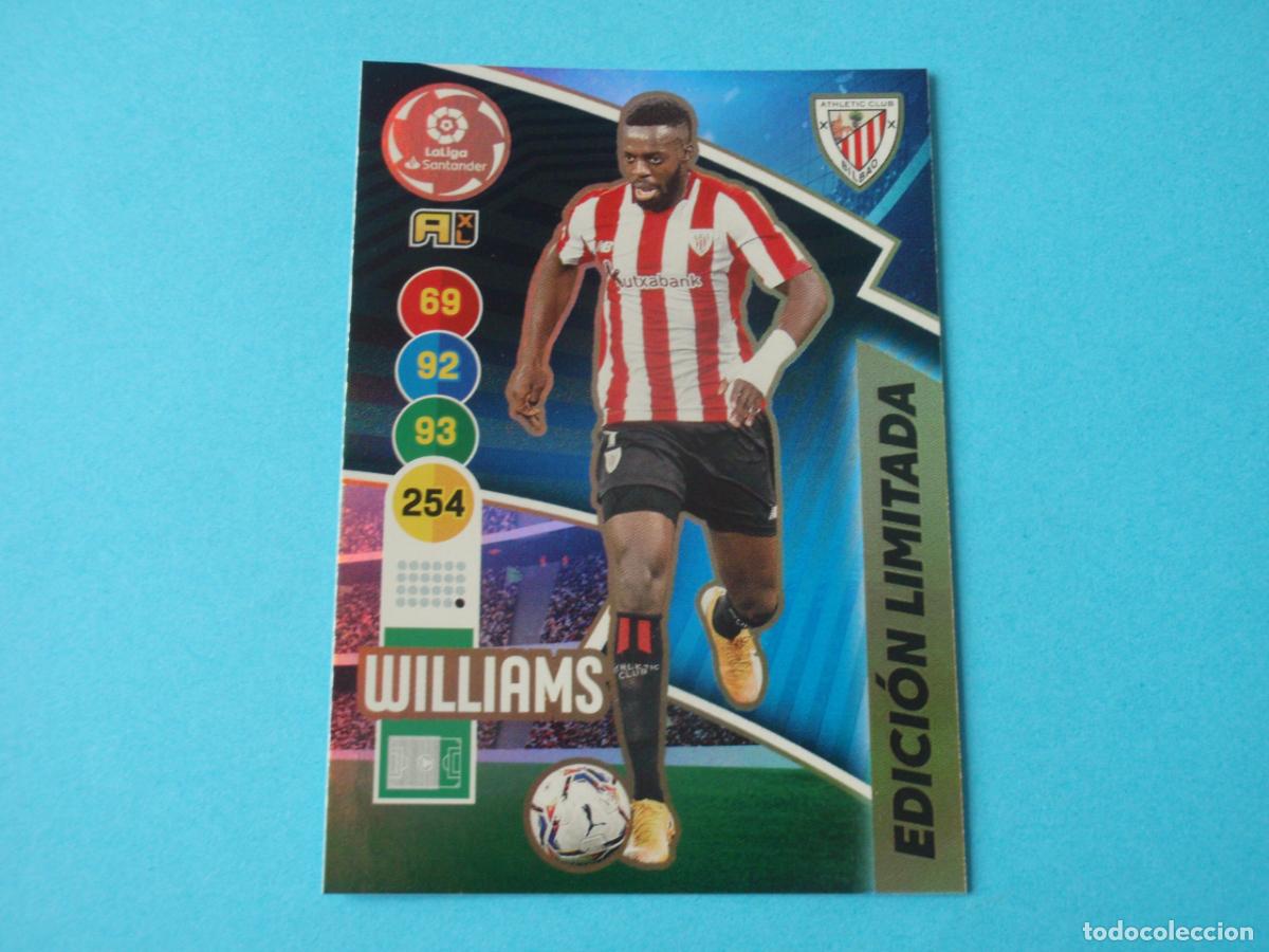 Football Stickers: Cromo futbol WILLIAMS Edici&oacute;n Limitada. Trading card La Liga Adrenalyn XL 2020 2021 Panini 20 21