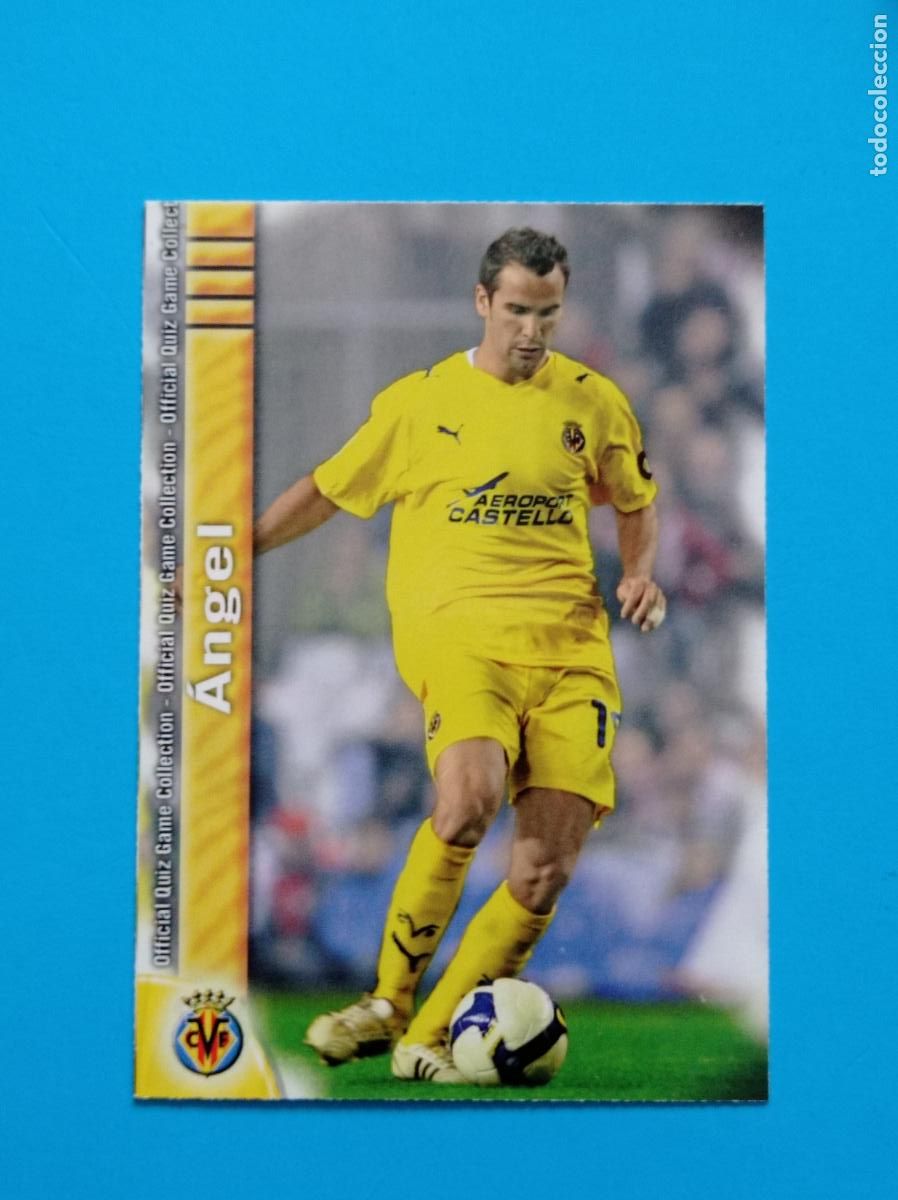 Figurine di Calcio: 114 &Aacute;NGEL. VILLARREAL C.F. LAS FICHAS DE LA LIGA 2010. MUNDICROMO