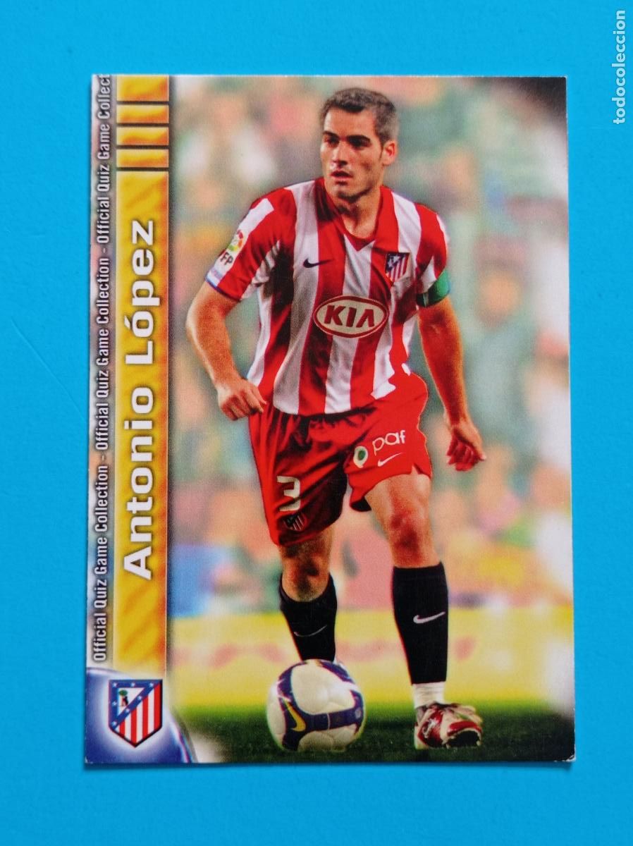Cartes &agrave; collectionner de Football: 87 ANTONIO L&Oacute;PEZ. ATL&Eacute;TICO DE MADRID. LAS FICHAS DE LA LIGA 2010. MUNDICROMO