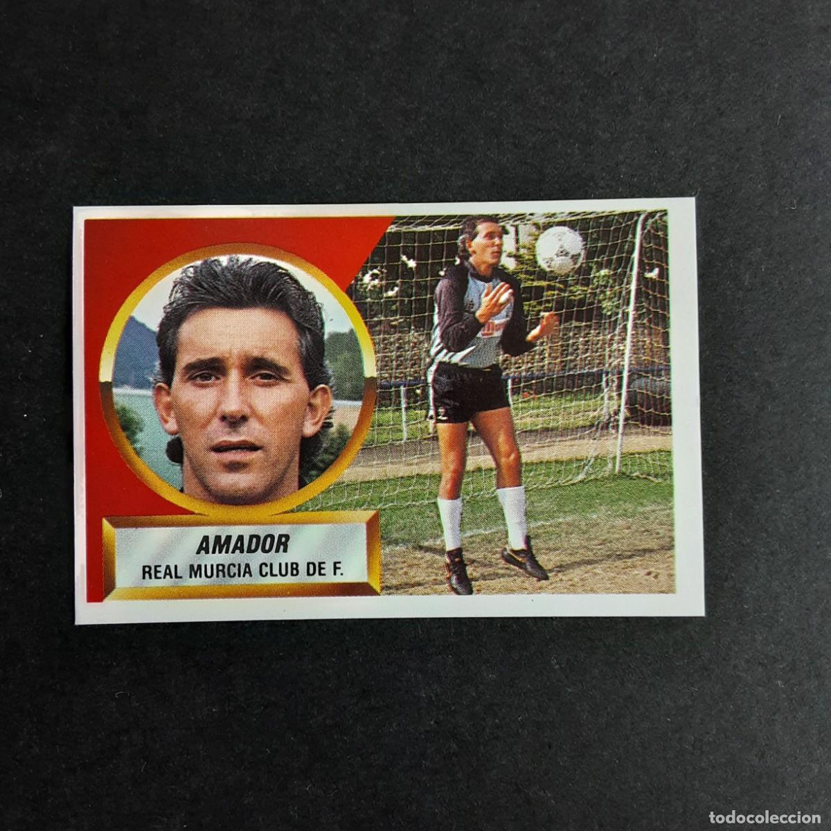 Figurine di Calcio: LIGA 1988 1989 88 89 EDICIONES ESTE N 1 AMADOR MURCIA SIN PEGAR VERSION TRASERA AFE 9454.1.88