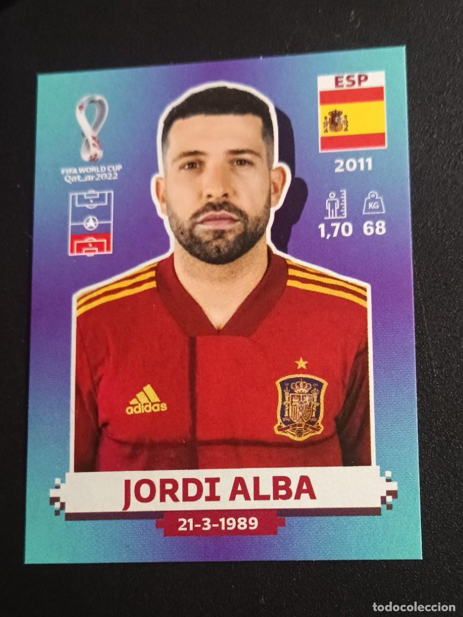 Fu&szlig;ball-Sticker: ESP7 JORDI ALBA ESPA&Ntilde;A ESP 7 FIFA WORLD CUP MUNDIAL QATAR 2022 22 STICKER PANINI
