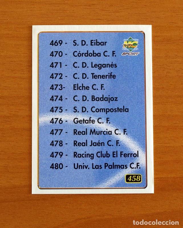 Cromos de f&uacute;tbol: &Iacute;ndice Azul - N&ordm; 458 2&ordf; Divisi&oacute;n - Mundicromo Las Fichas de la Liga 2000-2001, 00-01