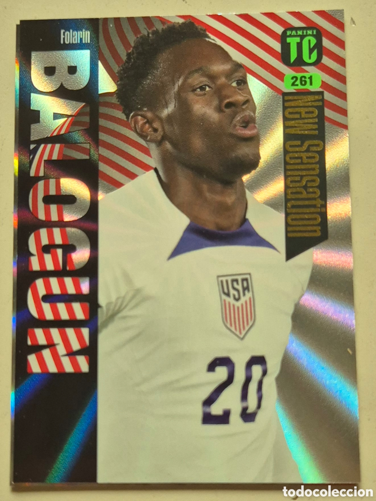 Cromos de F&uacute;tbol: 261 balogum estados Unidos New sensation top class 24