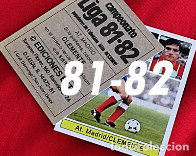 Cromos de f&uacute;tbol: Clemente At. Madrid custom 81-82