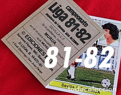 Cromos de f&uacute;tbol: Murua Sevilla C.F. custom 81-82