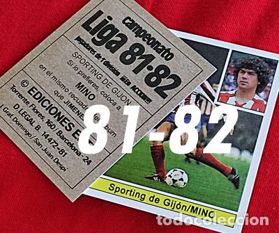 Cromos de f&uacute;tbol: Mino Sporting Gijon custom 81-82