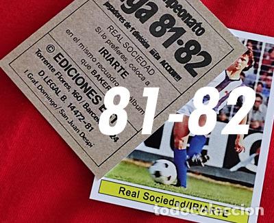 Cromos de f&uacute;tbol: Iriarte Real Sociedad custom 81-82 version 2 inedito
