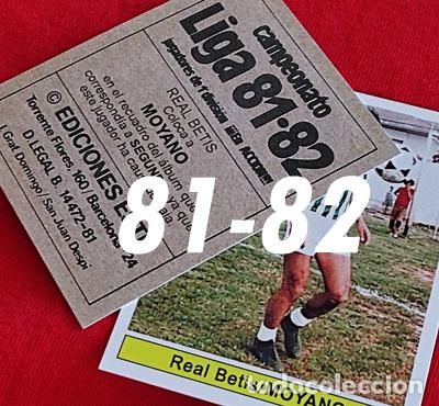 Cromos de f&uacute;tbol: Moyano Real Betis custom 81-82 version 2 inedito