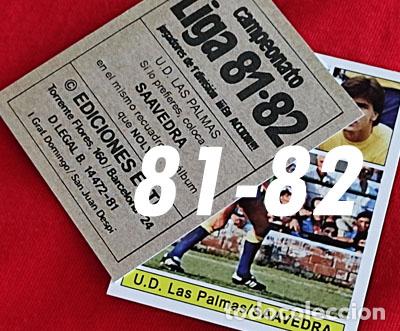 Cromos de f&uacute;tbol: Saavedra U.D. Las Palmas custom 81-82 version 2