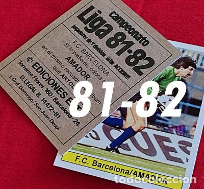 Fu&szlig;ball-Sticker: Amador F.C. Barcelona custom 81-82 version 2 inedito