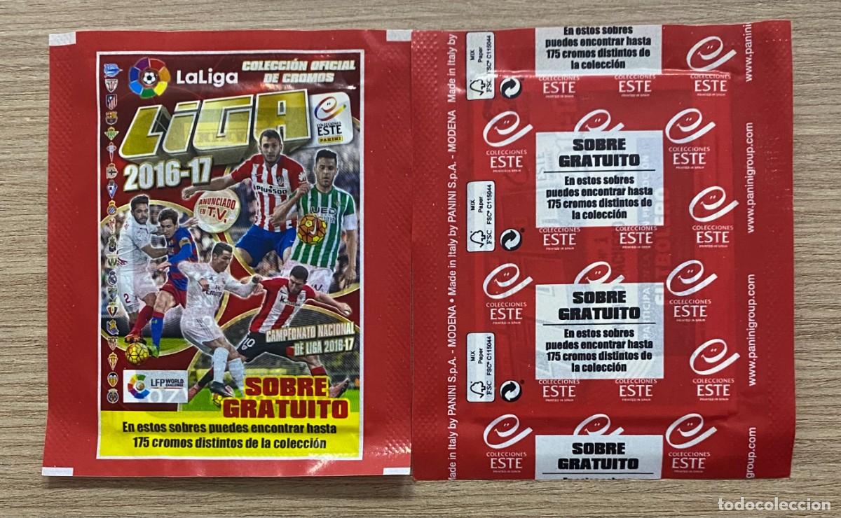 Cromos de F&uacute;tbol: SOBRE PROMOCIONAL DE CROMOS SIN ABRIR DE LA LIGA 2016 2017 16 17 ESTE