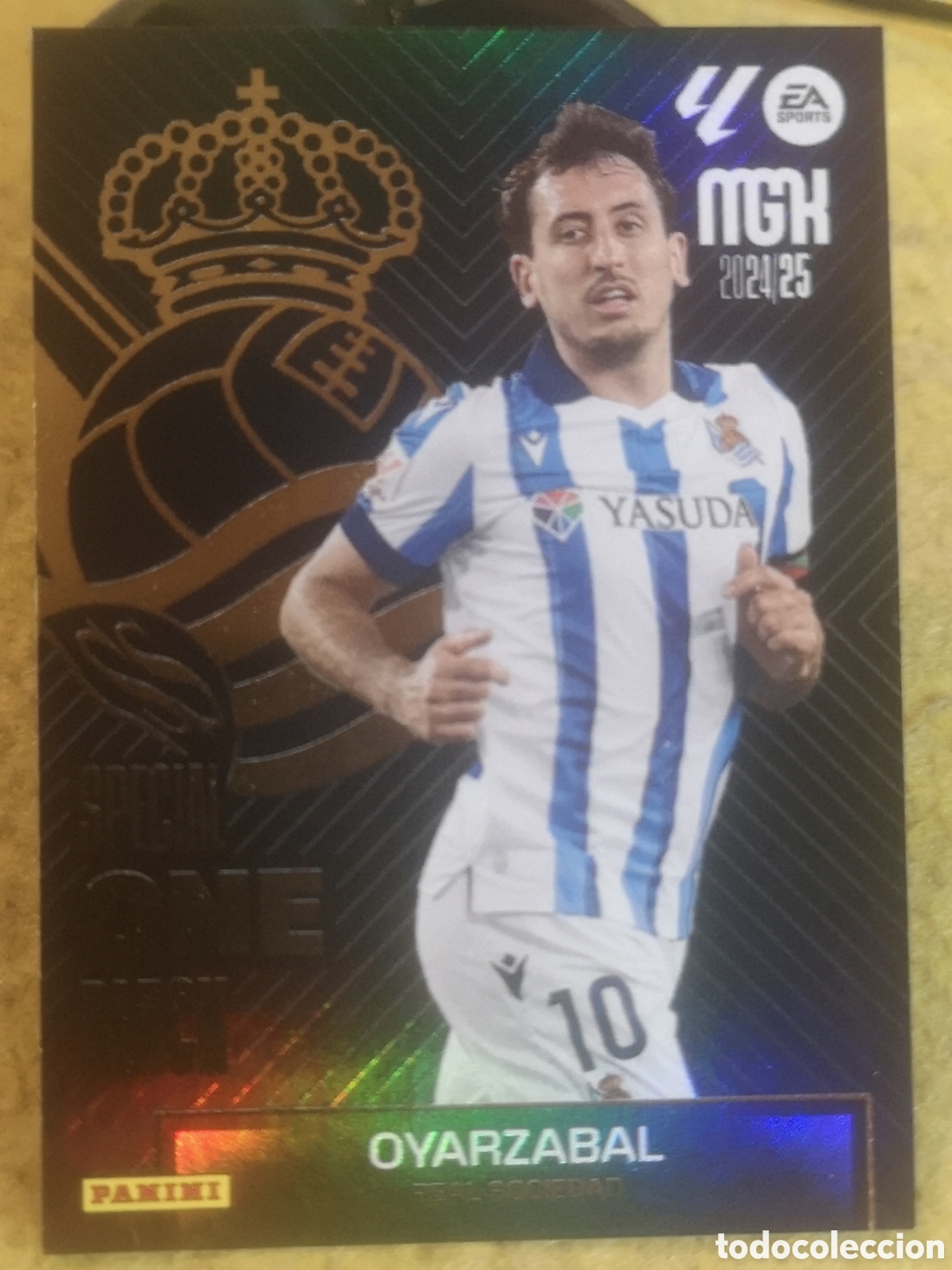 Cromos de f&uacute;tbol: MEGACRACKS 2024 2025 SPECIAL ONE BLACK - OYARZABAL / REAL SOCIEDAD