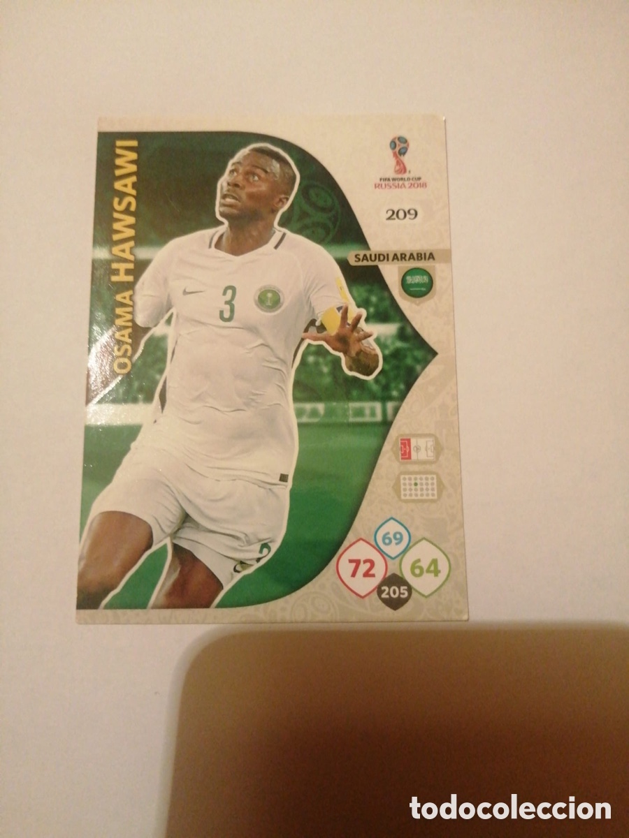 Football Stickers: HAWSAWI 209 ARABIA SAUD&Iacute; ADRENALYN MUNDIAL RUSIA 2018 FIFA WORLD CUP RUSSIA