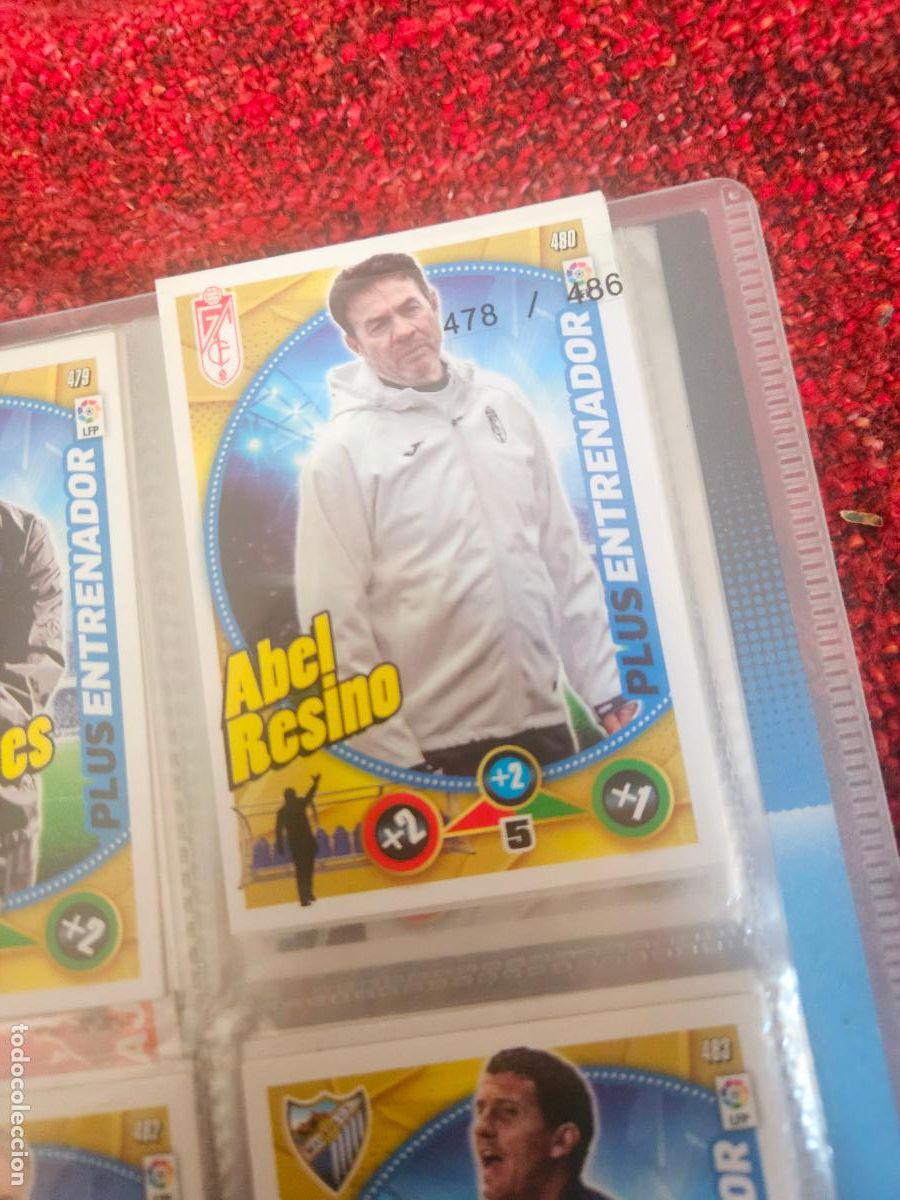Figurine di Calcio: 480 abel granada entrenador adrenalyn 2014 2015 14 15 trading card