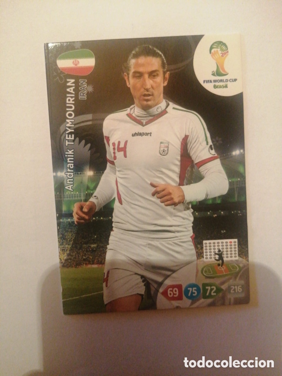Figurine di Calcio: TEYMOURIAN IRAN ADRENALYN MUNDIAL BRASIL 2014 FIFA WORLD CUP
